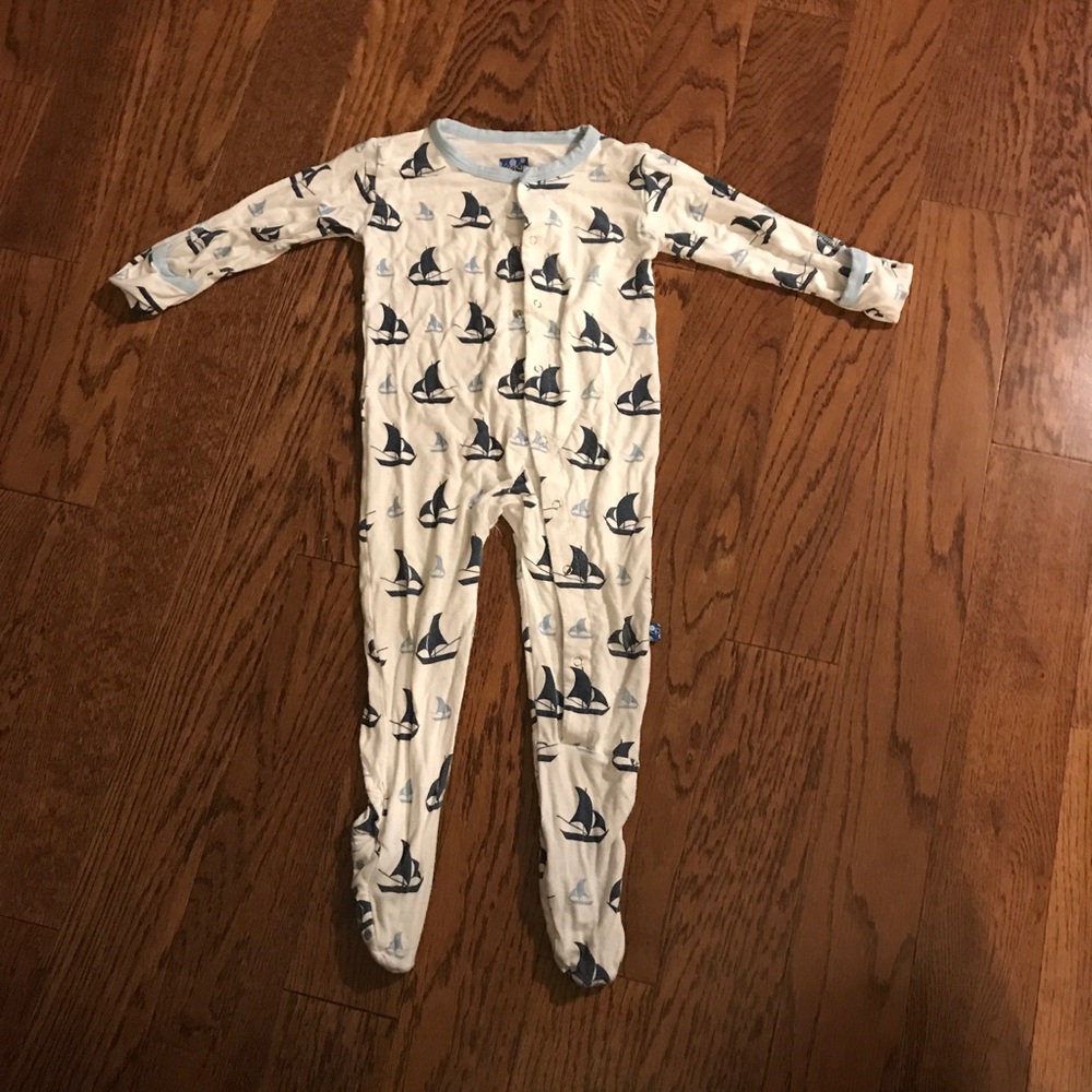 Kickee Pants Sail Boat Footie